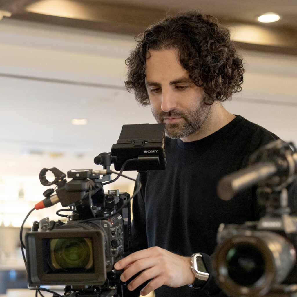 Koren Young operating Sony FX6 and A7Siii for video interview